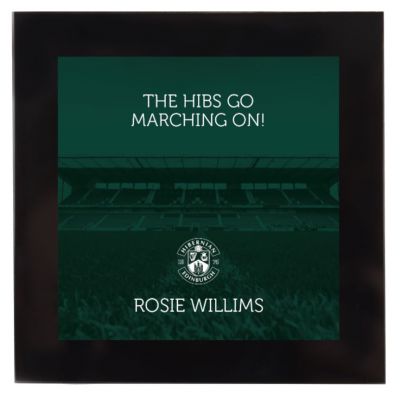 PERSONALISED - MARCHING ON GLASS COASTER