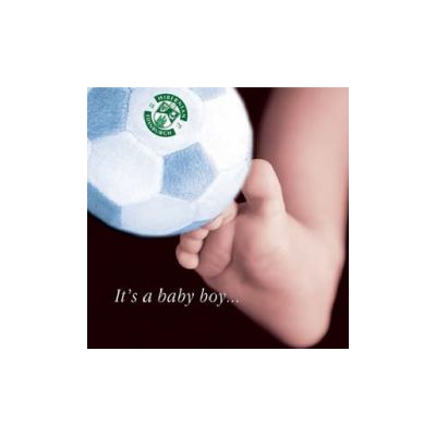 BABY BOY KICK CARD image