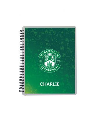 PERSONALISED - CREST NOTEBOOK (PATTERENED BK) image